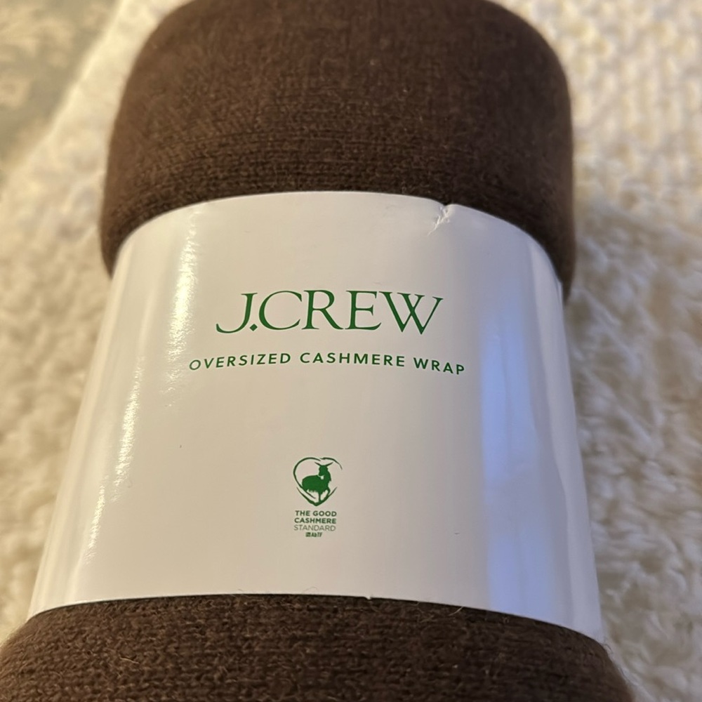 J.Crew oversized cashmere wrap Brown